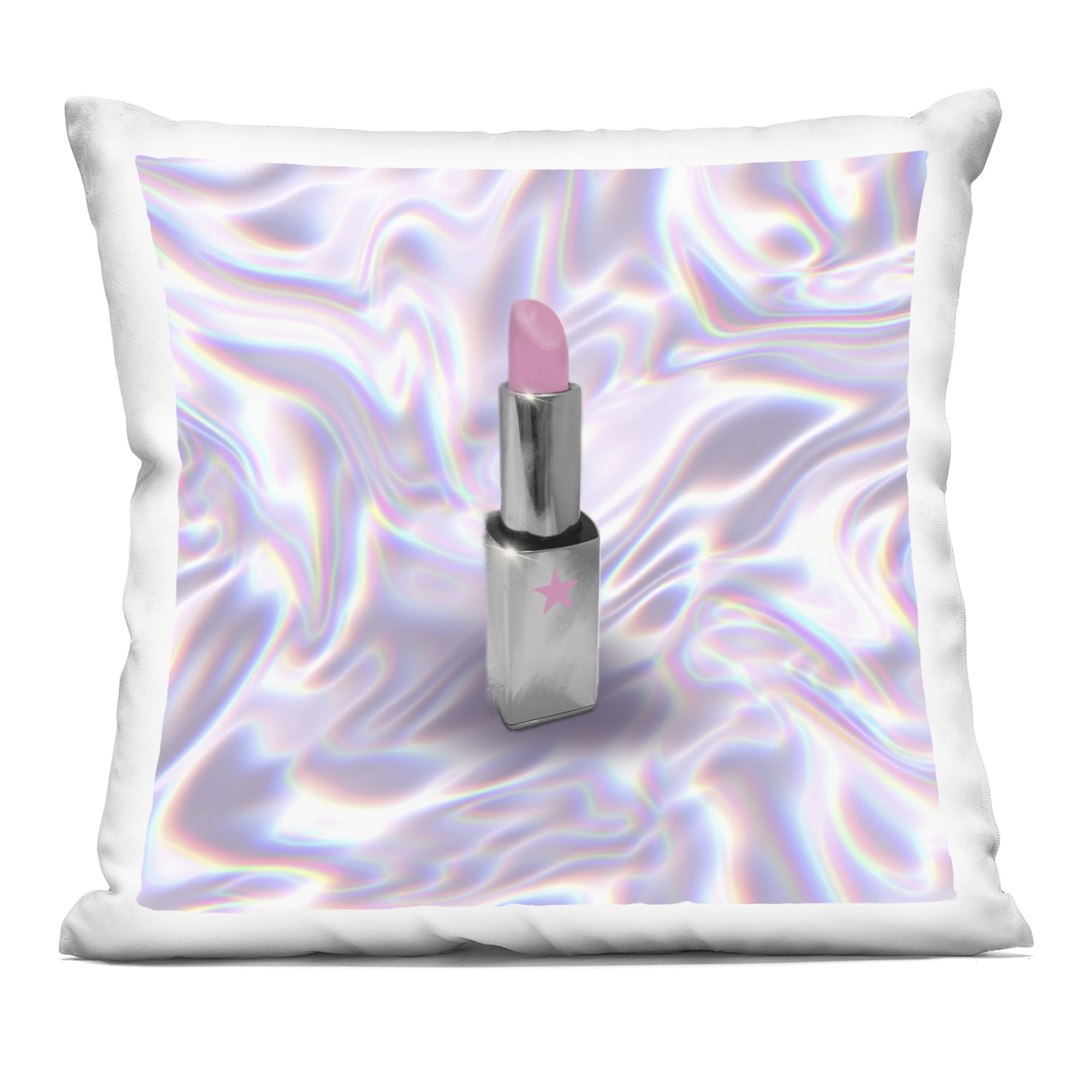 Stupell Industries Iridescent Icon Lipstick Decorative Printed Throw Pillow, design by Matthew Piotrowicz, 18 x 7 x 18
