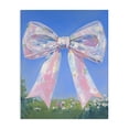 thumbnail image 1 of Stupell Industries Art Deco Iridescent Pink Bow in Meadow Canvas Art, 16 x 20, by The Prints Vibe, 1 of 8