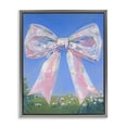 thumbnail image 1 of Stupell Industries Art Deco Iridescent Pink Bow in Meadow Gray Floating Frame Canvas Art, 25 x 31, by The Prints Vibe, 1 of 8