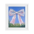 thumbnail image 1 of Stupell Industries Art Deco Iridescent Pink Bow in Meadow White Framed Print Under Glass, 17 x 21, by The Prints Vibe, 1 of 8