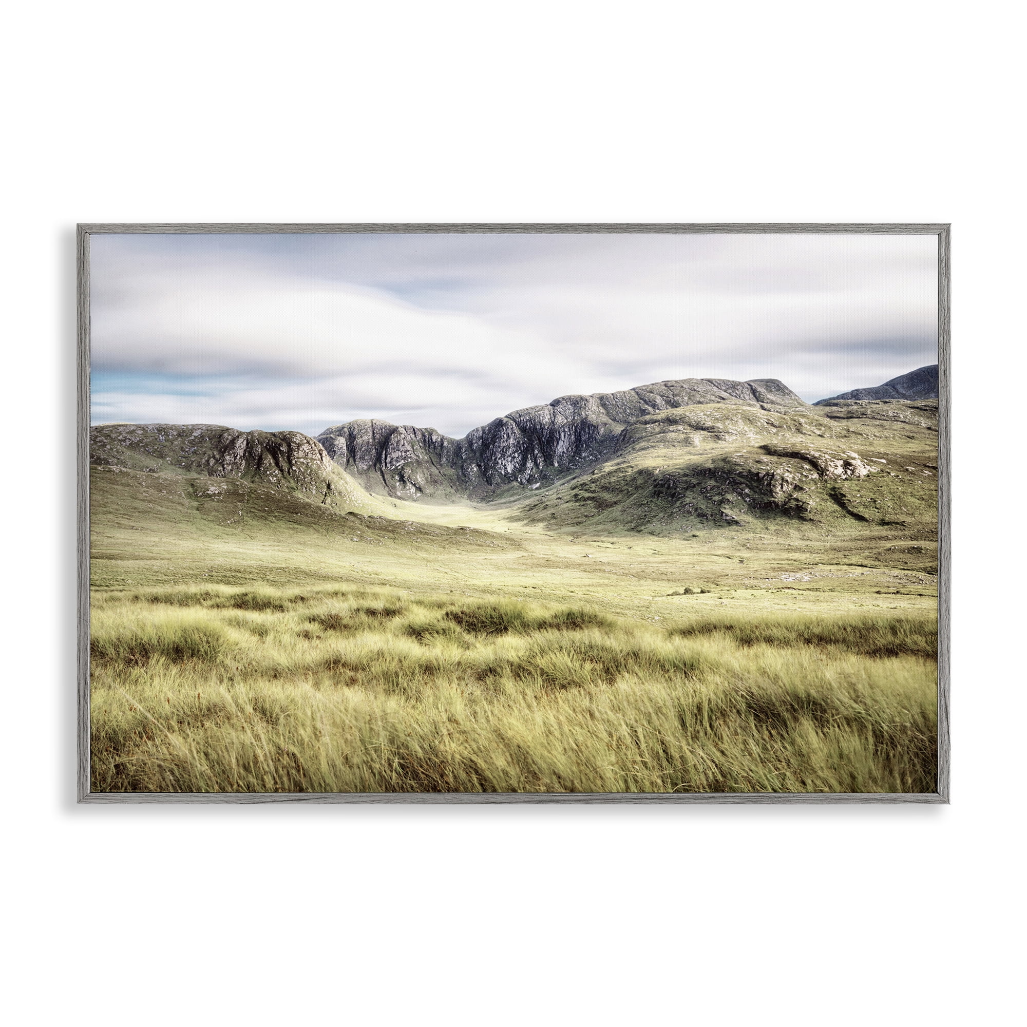 Stupell Industries Irish Countryside Hills Gray Framed Giclee Art, design by Andy Amos