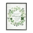 thumbnail image 1 of Stupell Industries Irish Proverb Wreath Botanical & Floral Painting Black Framed Art Print Wall Art, 11 x 14, 1 of 9