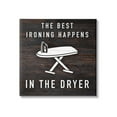 thumbnail image 1 of Stupell Industries Ironing Dryer Laundry Quote Text Grain Pattern Canvas Wall Art, 30 x 30, Design by Marcus Prime, 1 of 5