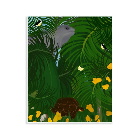 Stupell Industries Island Life Animals Animals Painting Unframed Art Print Wall Art, 11 x 14