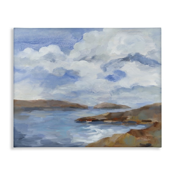 Stupell Industries Islands Beach View Landscape & Nature Painting Wrapped Canvas Art Print Wall Art, 40 x 30