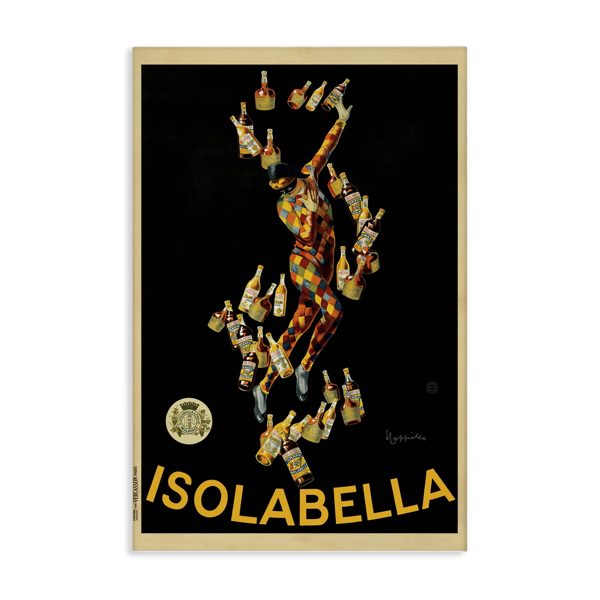 Stupell Industries Isolabella Vintage Ad Food & Beverage Painting Wrapped Canvas Art Print Wall Art, 20 x 30