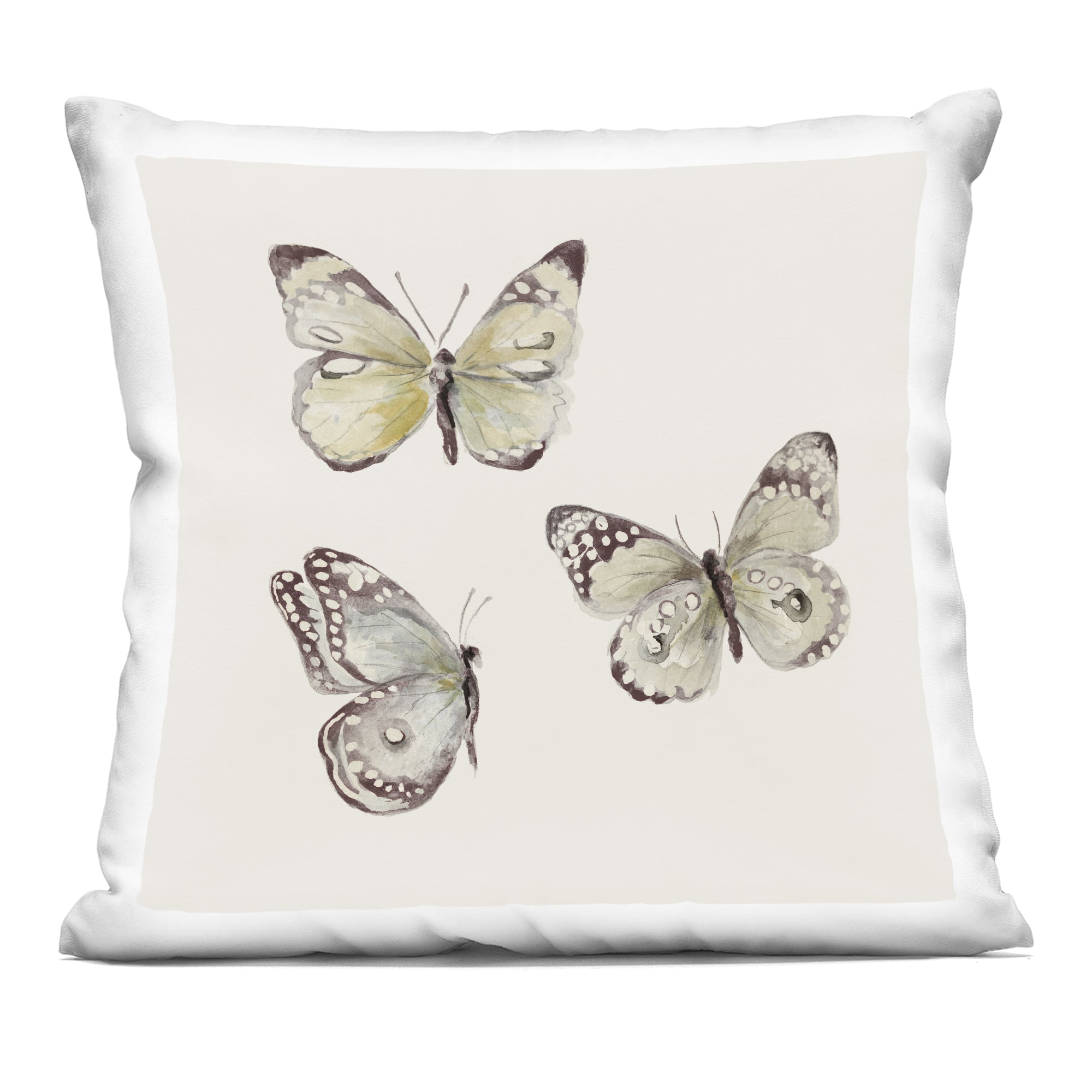 Stupell Industries Isolated Butterflies Trio Decorative Printed Throw Pillow, design by Patricia Pinto