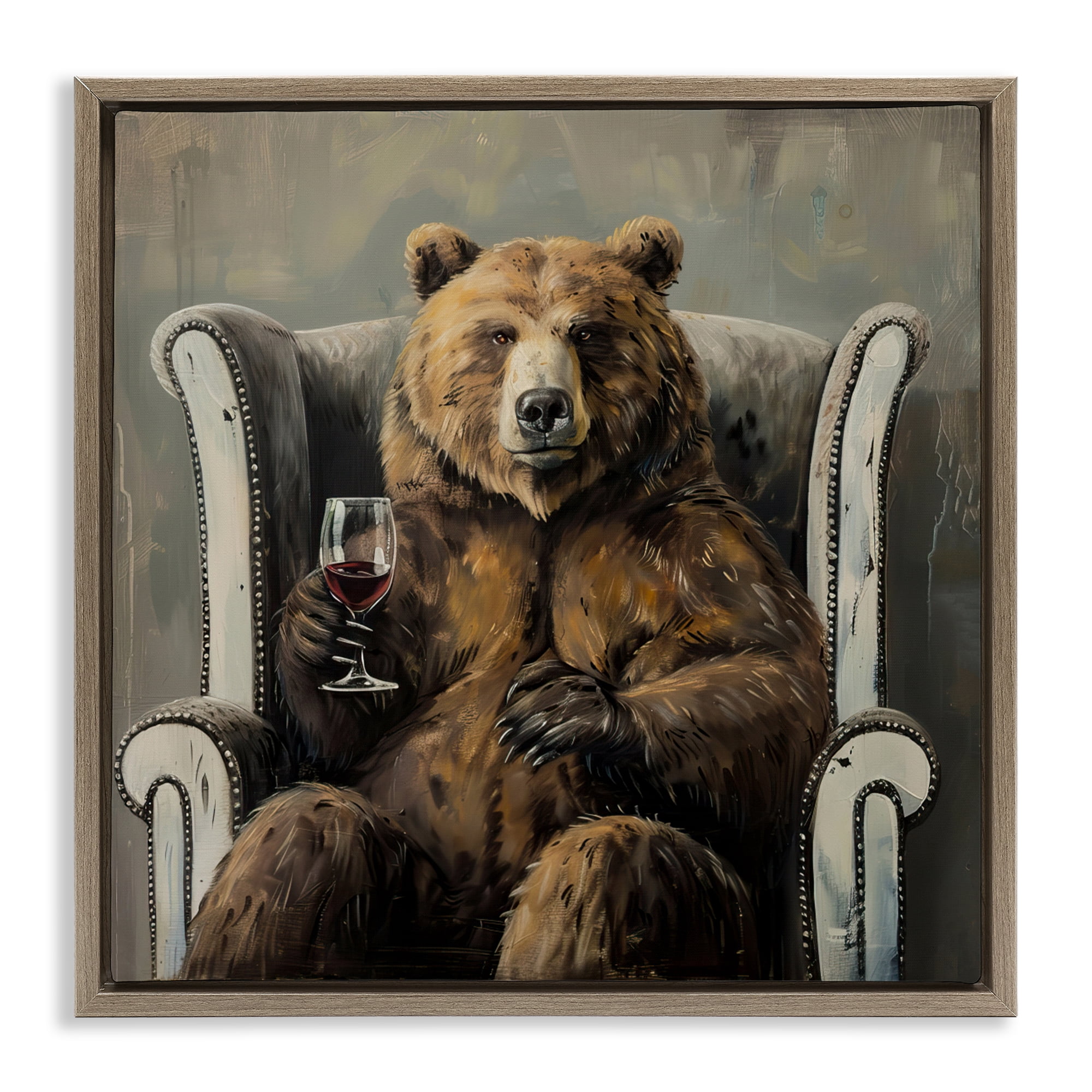 Stupell Industries It Was A Rough Day Brown Framed Floater Canvas Wall Art, design by Tina LeCour