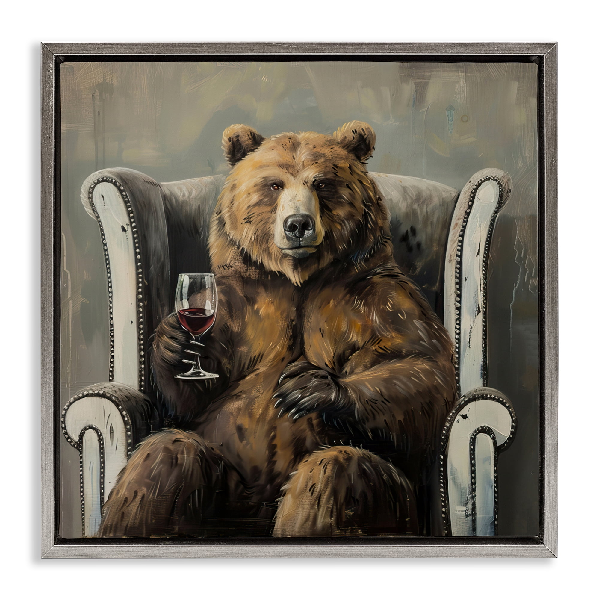 Stupell Industries It Was A Rough Day Gray Framed Floater Canvas Wall Art, design by Tina LeCour