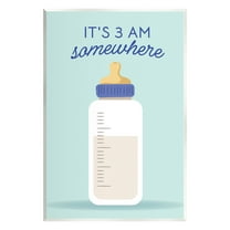 Stupell Industries It's 3am Somewhere Phrase Inspirational Painting Unframed Art Print Wall Art, 10 x 15