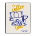 thumbnail image 1 of Stupell Industries Contemporary It's Coffee Time Breakfast Ritual Black Framed Giclee Art, 11 x 14, by The Prints Vibe, 1 of 8