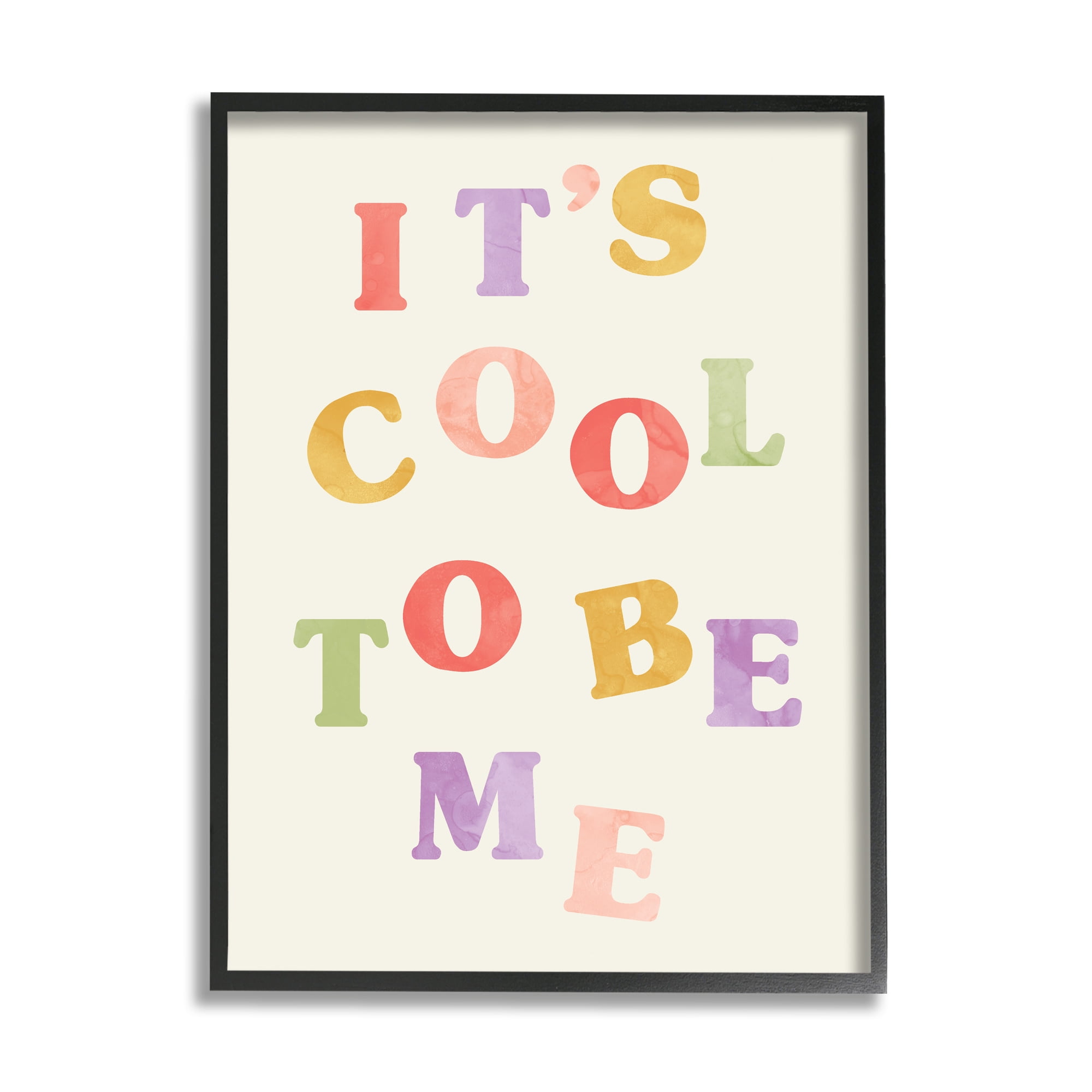 Stupell Industries It's Cool to Be Me Retro Inspirational Phrase, 16 x 20, Design by Daphne Polselli