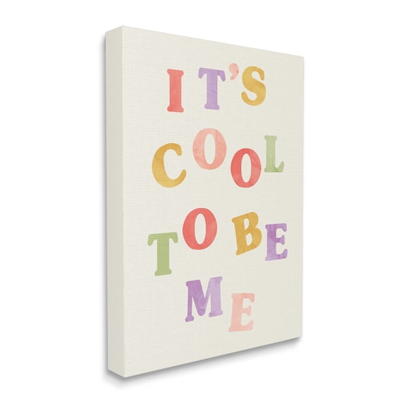 Stupell Industries It's Cool to Be Me Retro Inspirational Phrase, 36 x 48, Design by Daphne Polselli