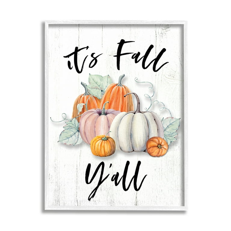 U-Pick Pumpkins White Framed Print Wall Art U-Pick Pumpkins White Framed Print Wall Art