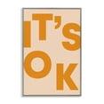 thumbnail image 1 of Stupell Industries It's OK Typography Typography Painting Gray Framed Art Print Wall Art, 16 x 24, 1 of 10