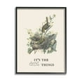 thumbnail image 1 of Stupell Industries It's The Little Things Bird Nest Graphic Art Black Framed Art Print Wall Art, Design by Lil' Rue, 1 of 7