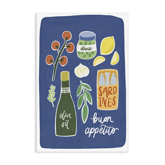 Stupell Industries Rustic Lodge Italian Kitchen Necessities Canvas Art, 20 x 30, by Amanda Houston