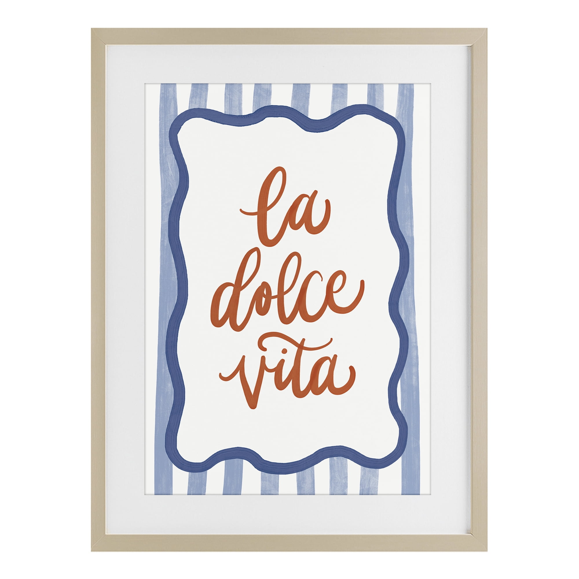 Stupell Industries Italian Kitchen Typography Birch Framed Print Under Glass, design by Amanda Houston