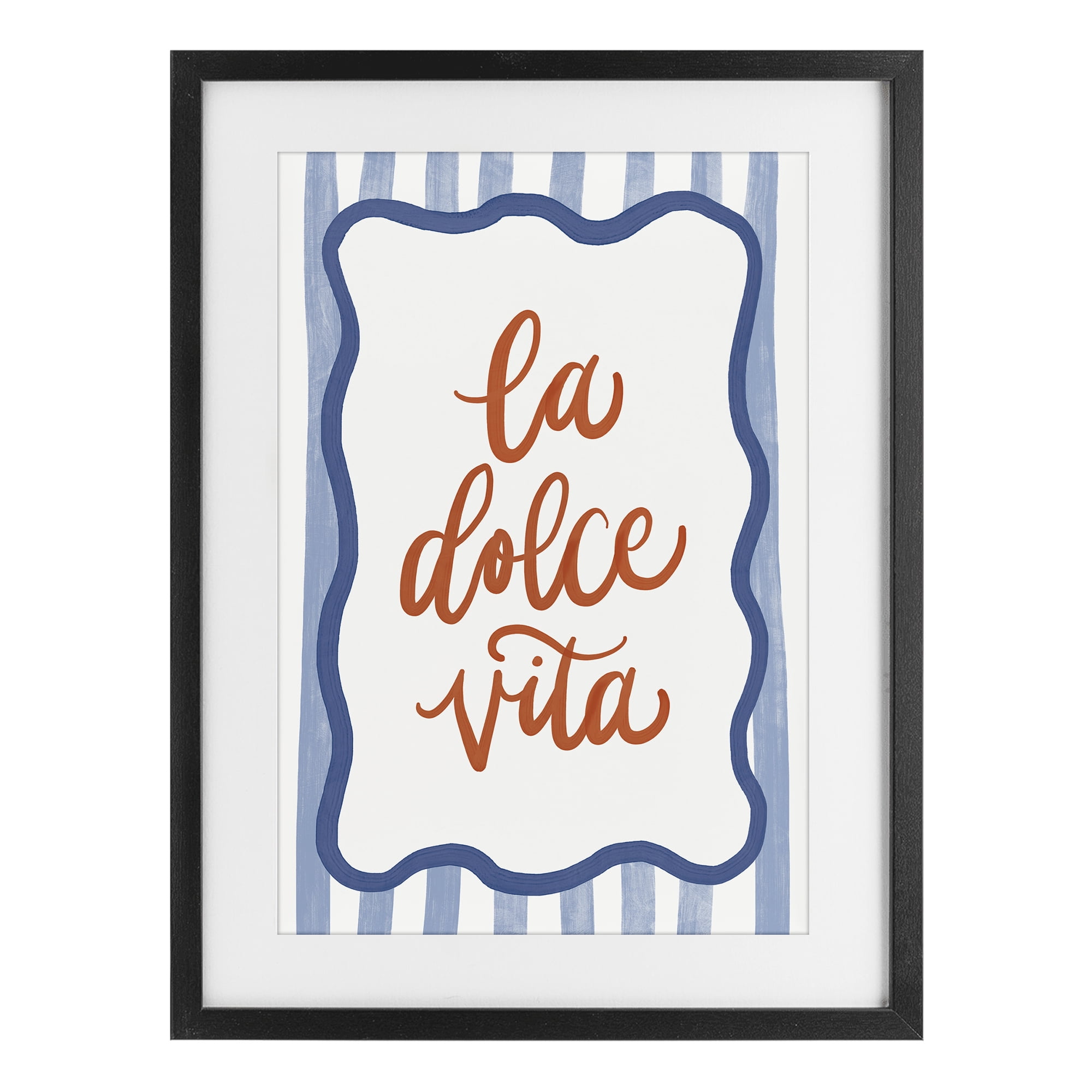 Stupell Industries Italian Kitchen Typography Black Framed Print Under Glass, design by Amanda Houston