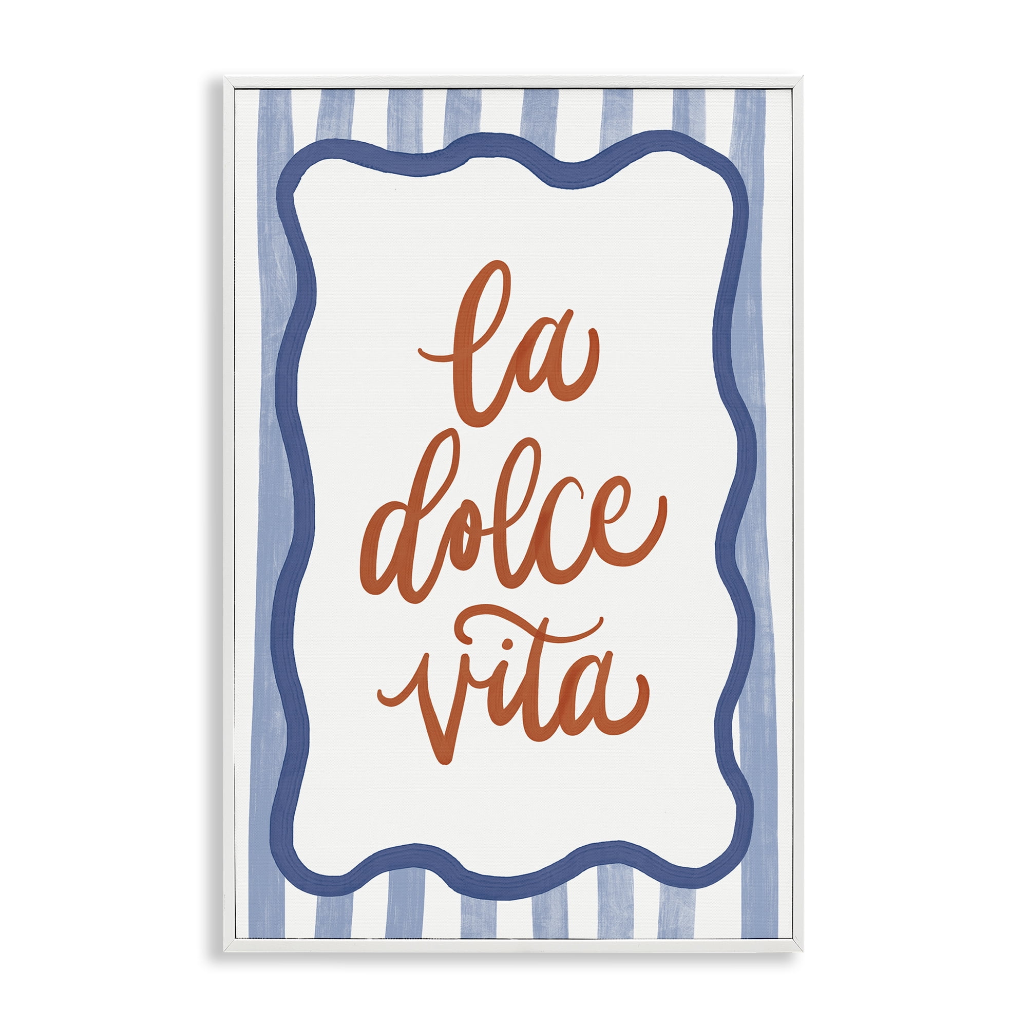 Stupell Industries Italian Kitchen Typography White Framed Giclee Art, design by Amanda Houston
