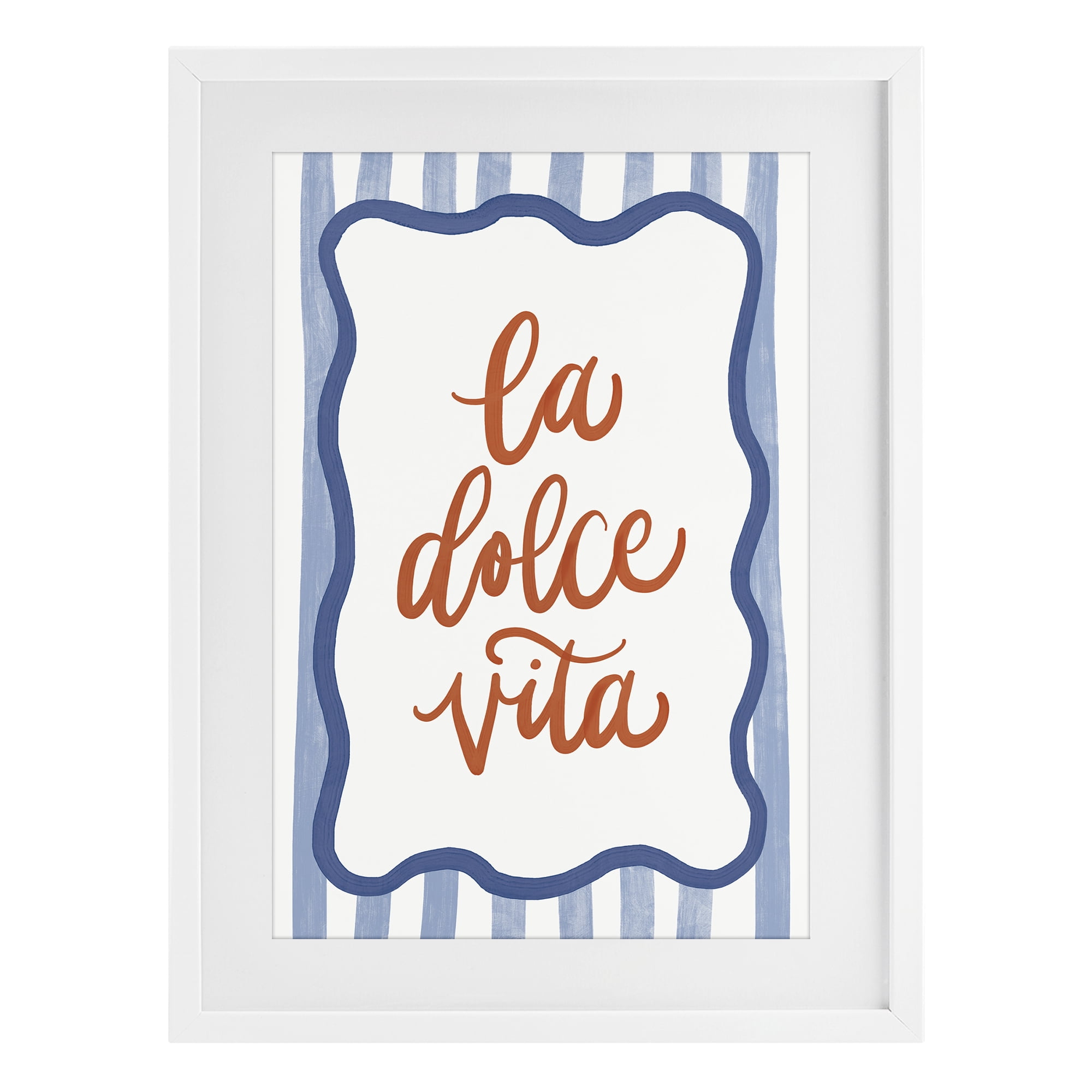 Stupell Industries Italian Kitchen Typography White Framed Print Under Glass, design by Amanda Houston