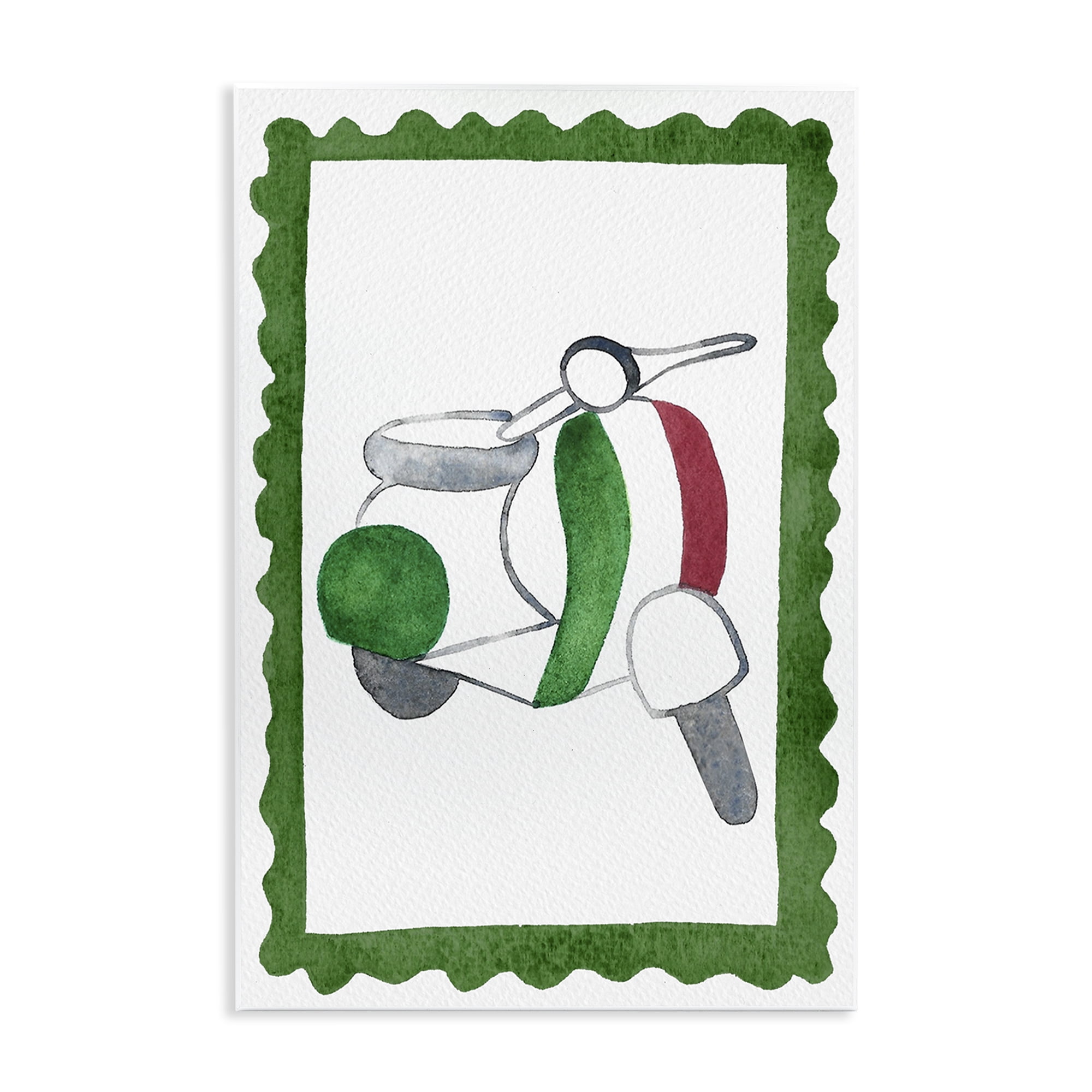 Stupell Industries Italian Motor Scooter Wall Plaque Art, design by Camila Juncos