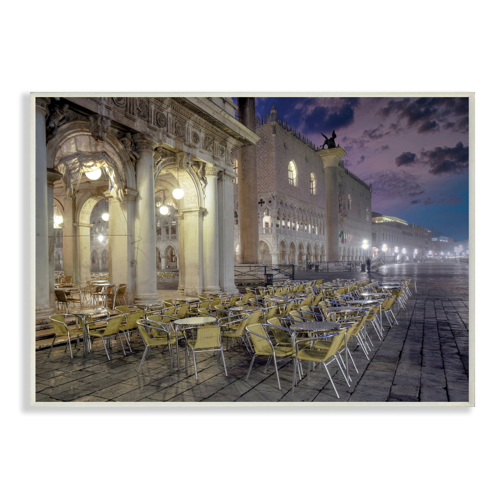 Stupell Industries Italian Pavilion Cityscape Historic European Architecture Abstract Photography Unframed Art Print Wall Art, 13 x 19