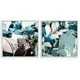 thumbnail image 1 of Stupell Industries Italian Scooters in Pastels Transportation Painting White Framed Art Print Wall Art, 17 x 17, Set of 2, 1 of 2