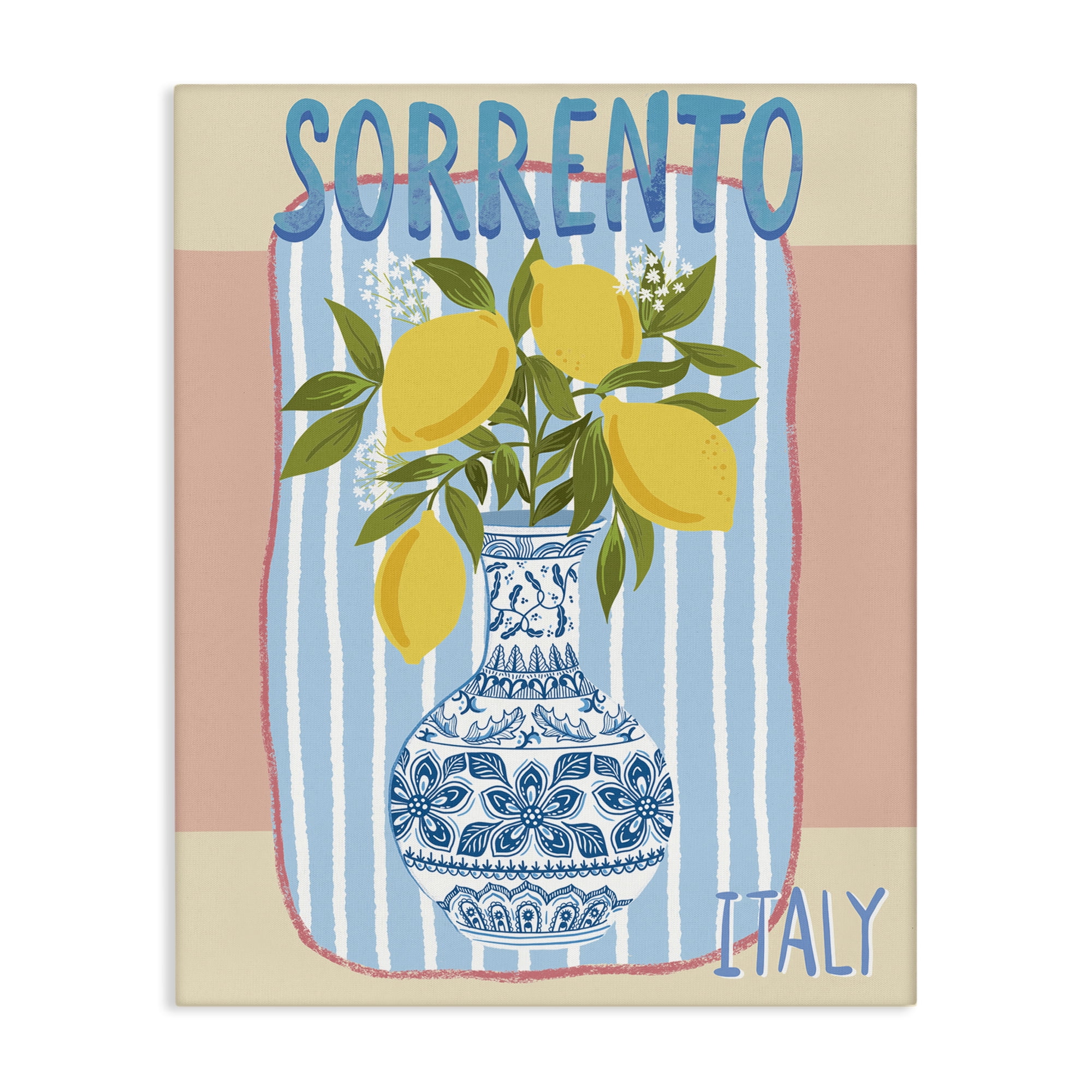 Stupell Industries Italian Summer Lemons Food & Beverage Painting Wrapped Canvas Art Print Wall Art, 16 x 20