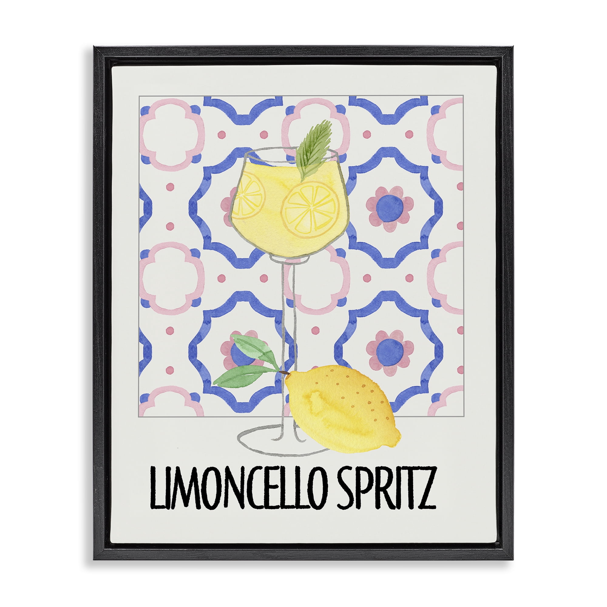 Stupell Industries Italy Spritz on My Mind Black Framed Floater Canvas Wall Art, design by Nina Jacobs