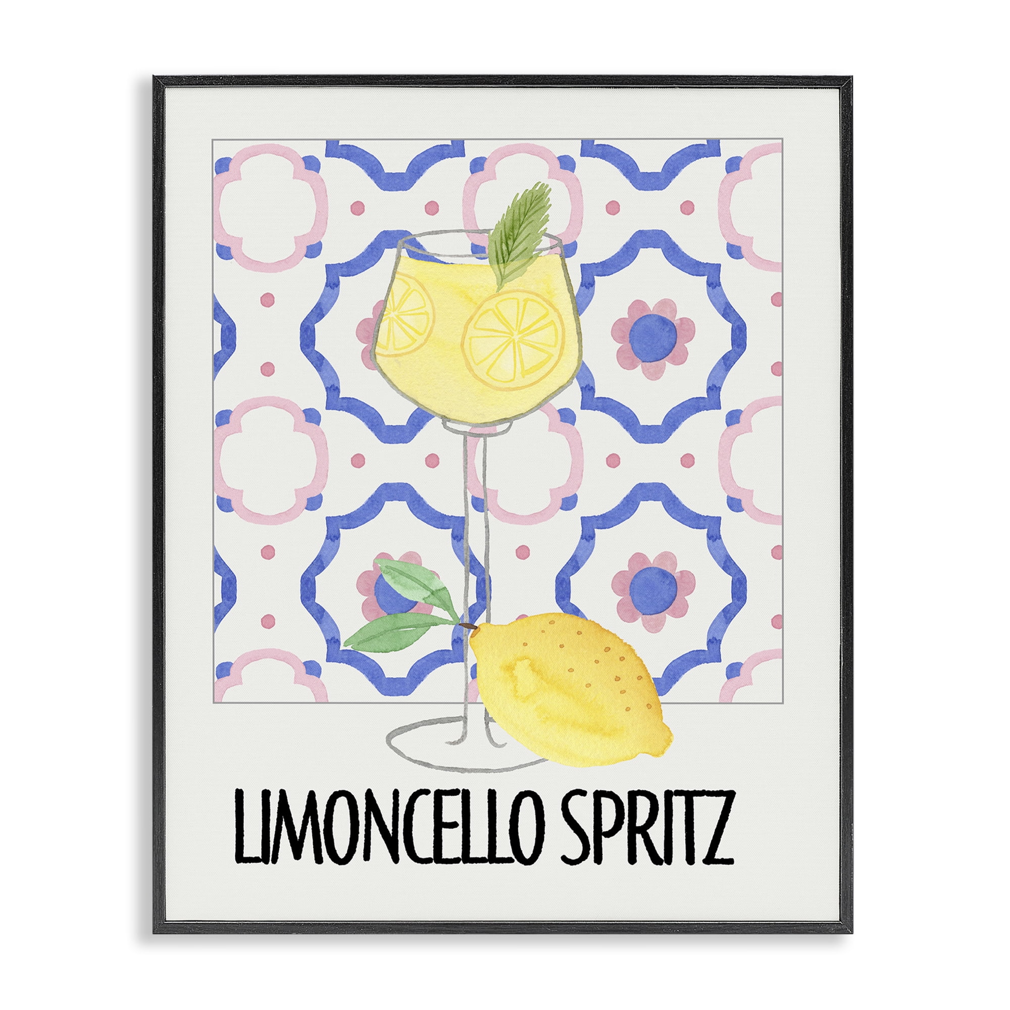 Stupell Industries Italy Spritz on My Mind Black Framed Giclee Art, design by Nina Jacobs