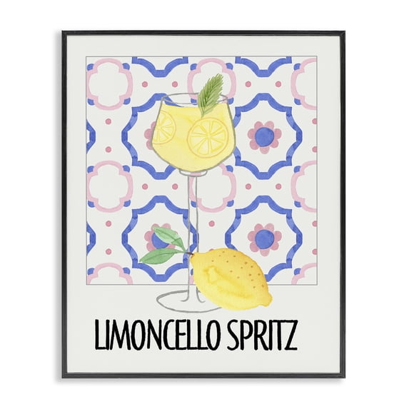 Stupell Industries Contemporary Italy Spritz on My Mind Black Framed Giclee Art, 11 x 14, by Nina Jacobs