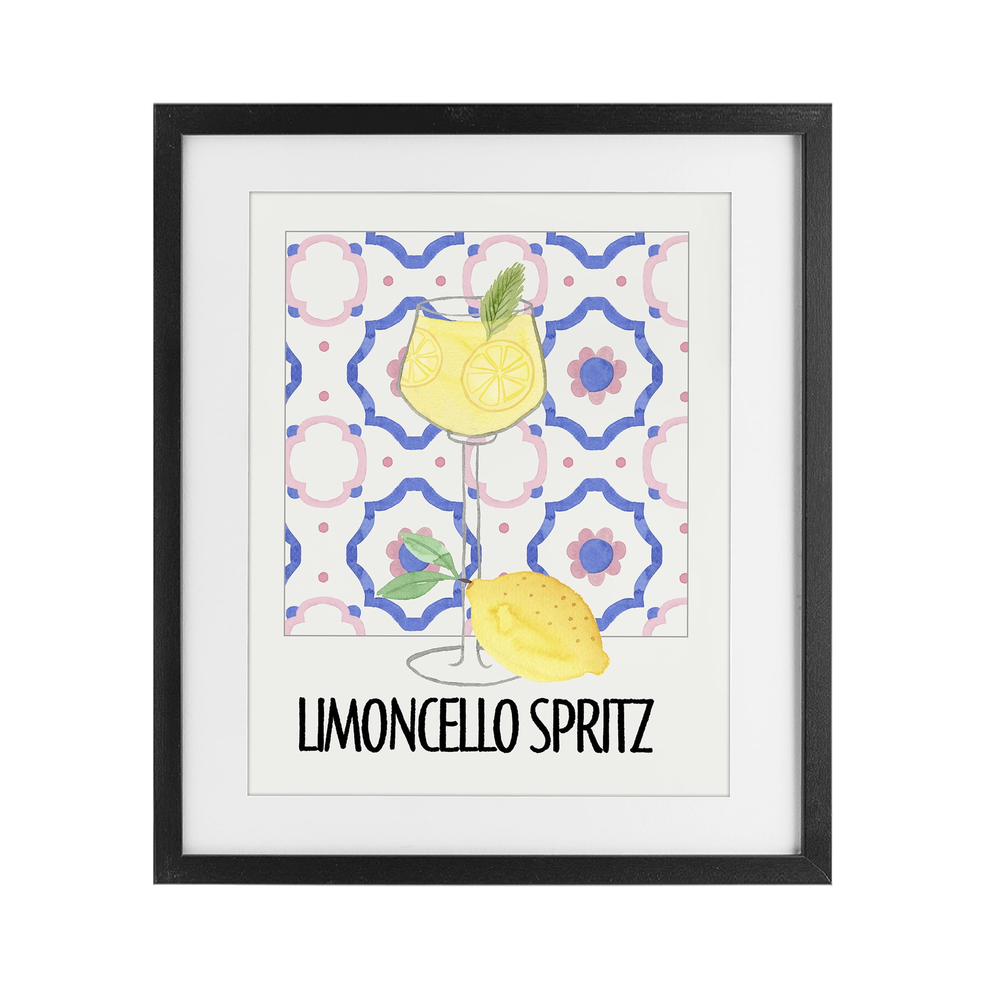 Stupell Industries Italy Spritz on My Mind Black Framed Print Under Glass, design by Nina Jacobs