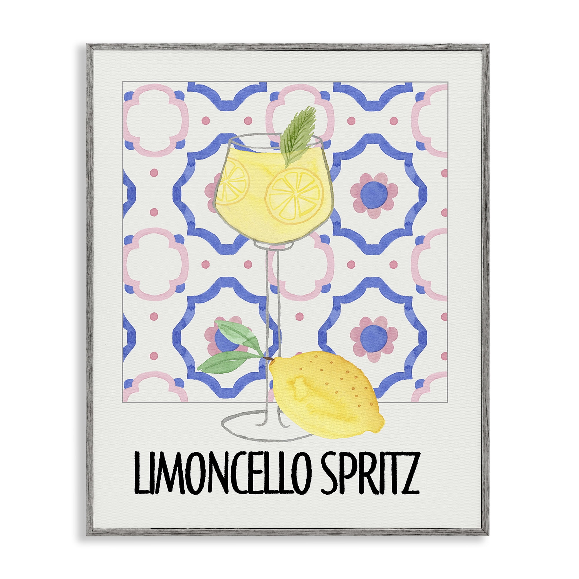 Stupell Industries Italy Spritz on My Mind Gray Framed Giclee Art, design by Nina Jacobs