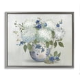thumbnail image 1 of Stupell Industries Traditional Ivory & Blue Hydrangea Vase Gray Floating Frame Canvas Art, 31 x 25, by Nan, 1 of 8