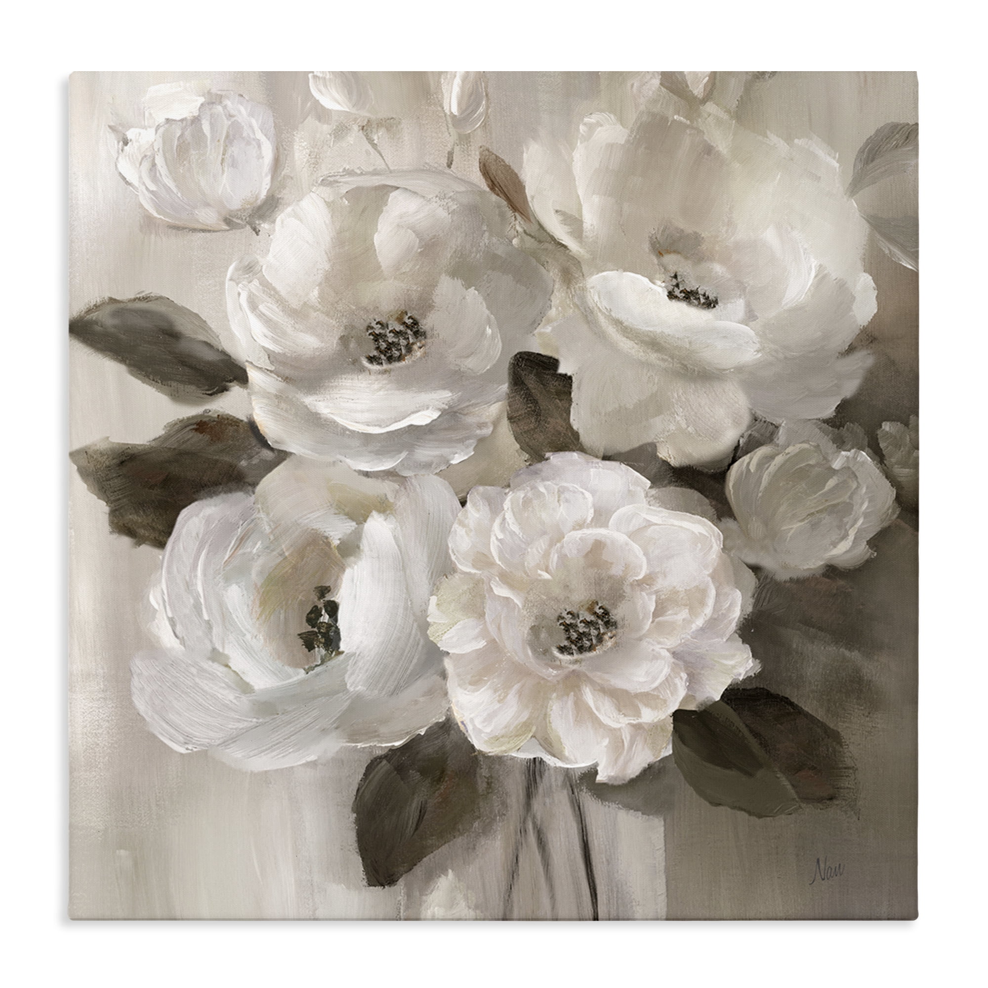 Stupell Industries Ivory Flower Bushel Canvas Wall Art, design by Nan
