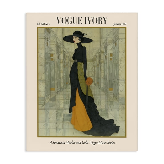 Stupell Industries Eclectic Ivory Hall Magazine Canvas Art, 16 x 20, by A Barefoot Stylist
