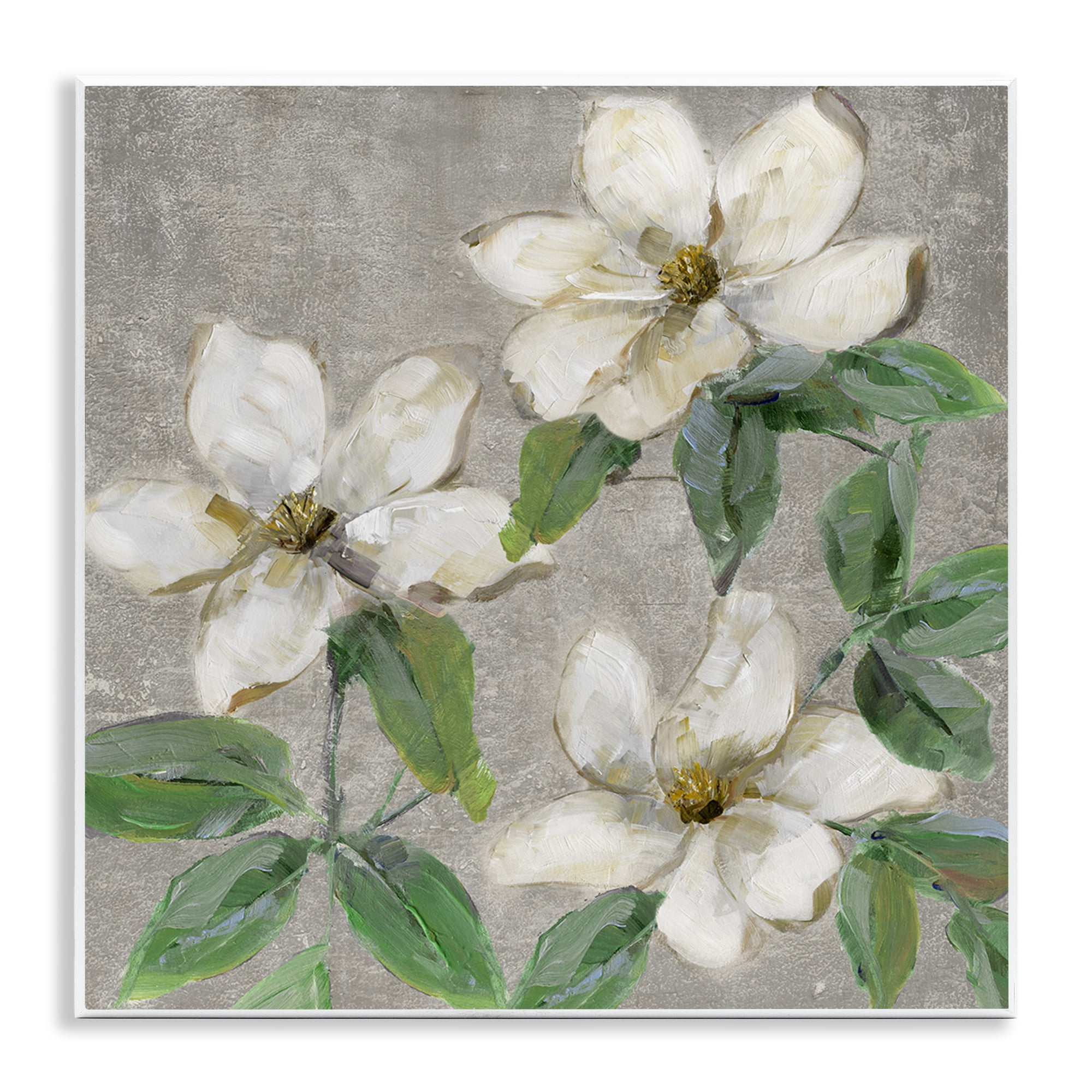 Stupell Industries Ivory Magnolia Trio Wall Plaque Art, design by Sally Swatland