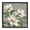thumbnail image 1 of Stupell Industries Farmhouse Ivory Magnolias on Grey Black Floating Frame Canvas Art, 18 x 18, by Sally Swatland, 1 of 8