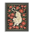 thumbnail image 1 of Stupell Industries Eclectic Ivory Tiger Among Camelias Gray Framed Giclee Art, 16 x 20, by Karolina Sato, 1 of 8