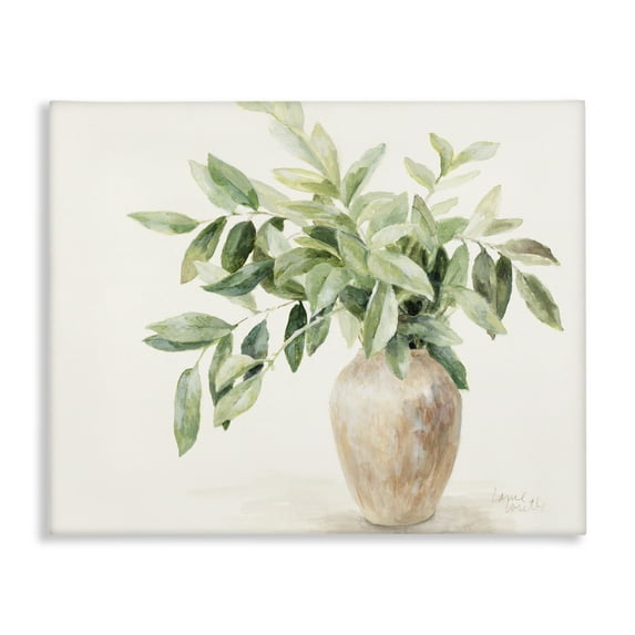 Stupell Industries Ivy Potted Plant Botanical & Floral Painting Gallery Wrapped Canvas Art Print Wall Art, 48 x 36