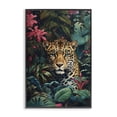 thumbnail image 1 of Stupell Industries Contemporary Jaguar with Silent Emerald Gaze Black Framed Giclee Art, 12 x 18, by Creative Studio, 1 of 8