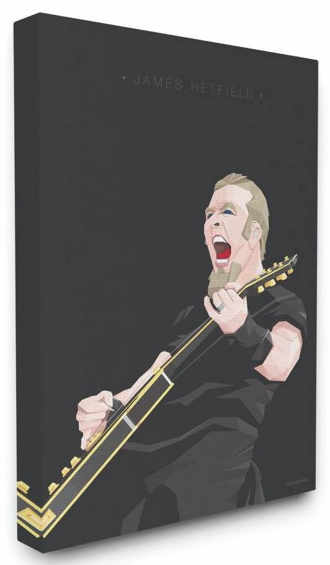 Stupell Industries James Hetfield Famous People Characters Fashion Design Canvas Wall Art by Fred Birchal