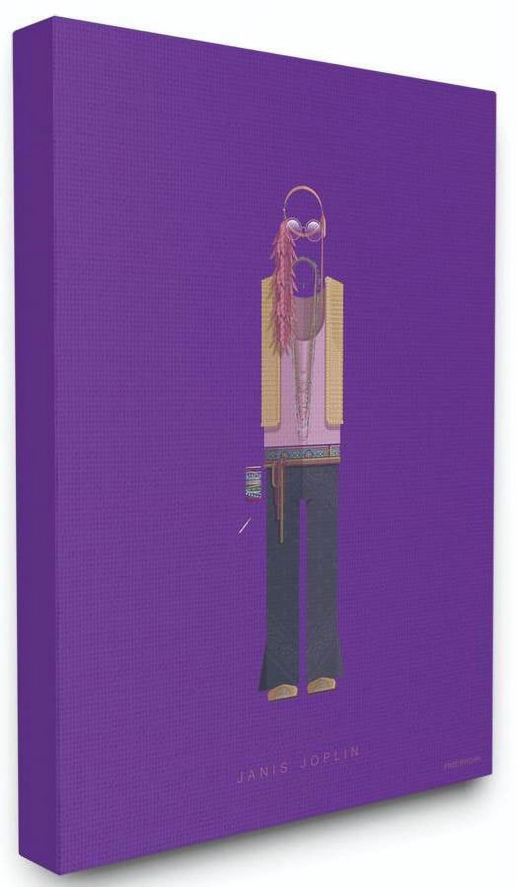 Stupell Industries Janis Joplin Famous People Characters Fashion Design Canvas Wall Art by Fred Birchal