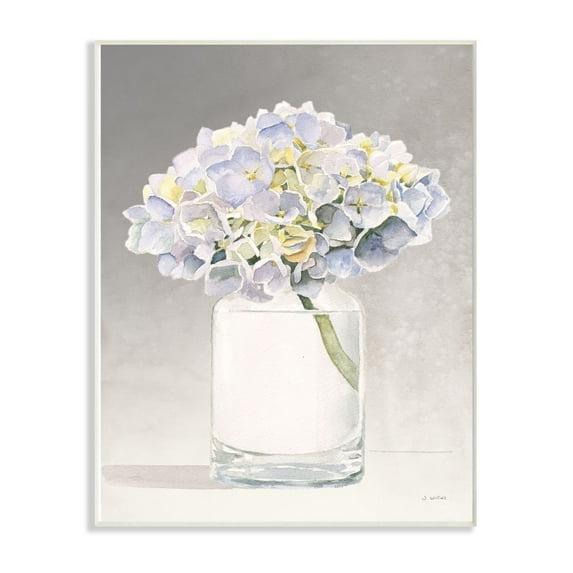 Stupell Industries Jar Flowers Purple Grey Watercolor Painting Wall Plaque Art by James Wiens
