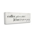 thumbnail image 1 of Stupell Industries Jesus Keeps Me Going Phrase Coffee Drink Inspired Canvas Wall Art, 17 x 40, Design by Daphne Polselli, 1 of 5