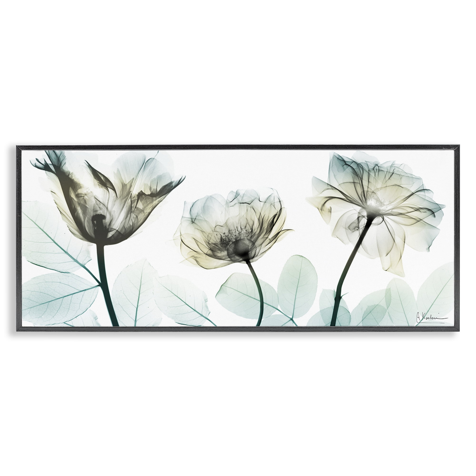 Stupell Industries Jewel of Passion Flowers Black Framed Giclee Art, design by Albert Koetsier