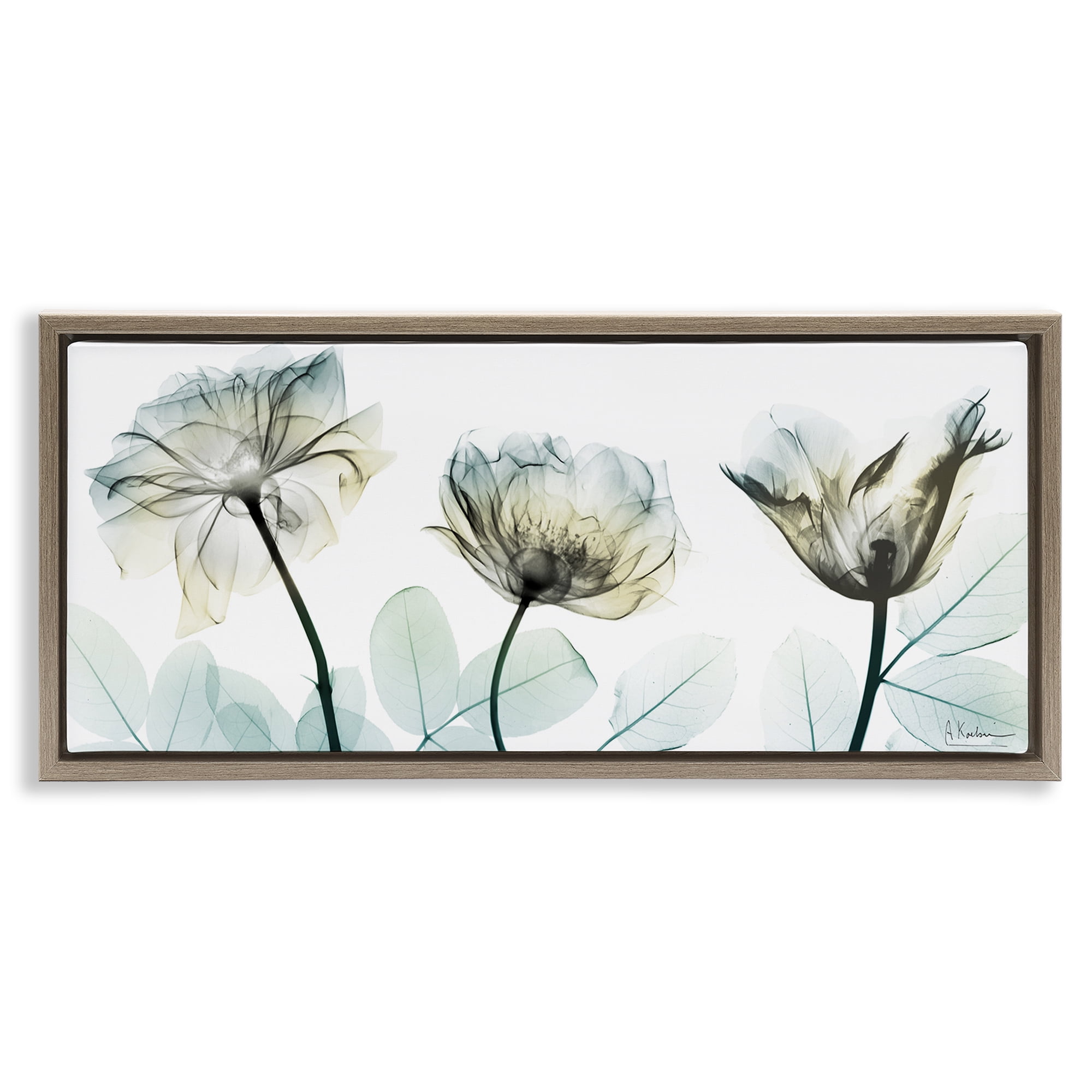 Stupell Industries Jewels Of Passion Brown Framed Floater Canvas Wall Art, design by Albert Koetsier