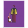 thumbnail image 1 of Stupell Industries Jimi Hendrix Famous People Characters Fashion Design Wall Plaque by Fred Birchal, 1 of 3