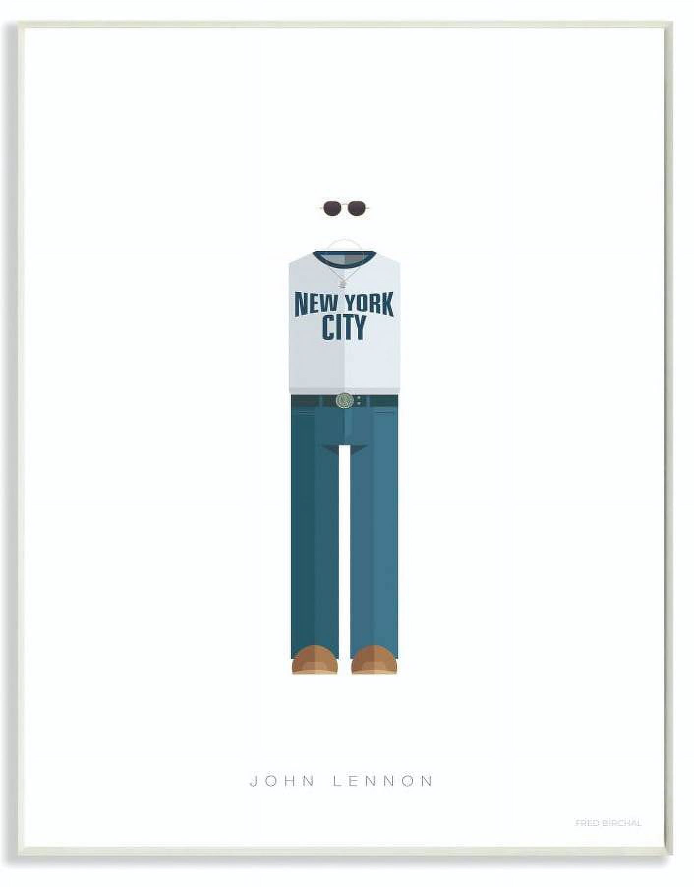 Stupell Industries John Lennon Famous People Characters Fashion Design Wall Plaque by Fred Birchal